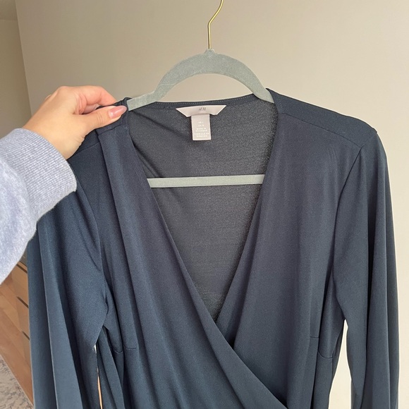 Teal wrap dress - Picture 3 of 4